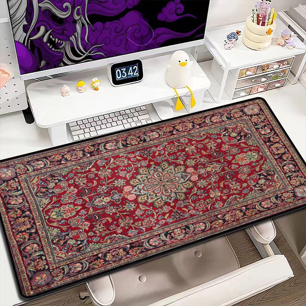 Retro Gaming Rug - Duża podkładka pod mysz z wzorem