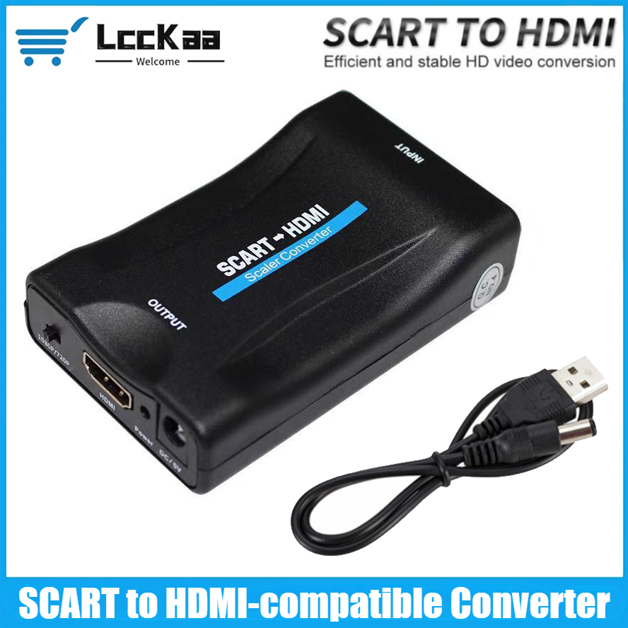 Scart To Hdmi - Konwerter SCART na HDMI 1080P Adapter