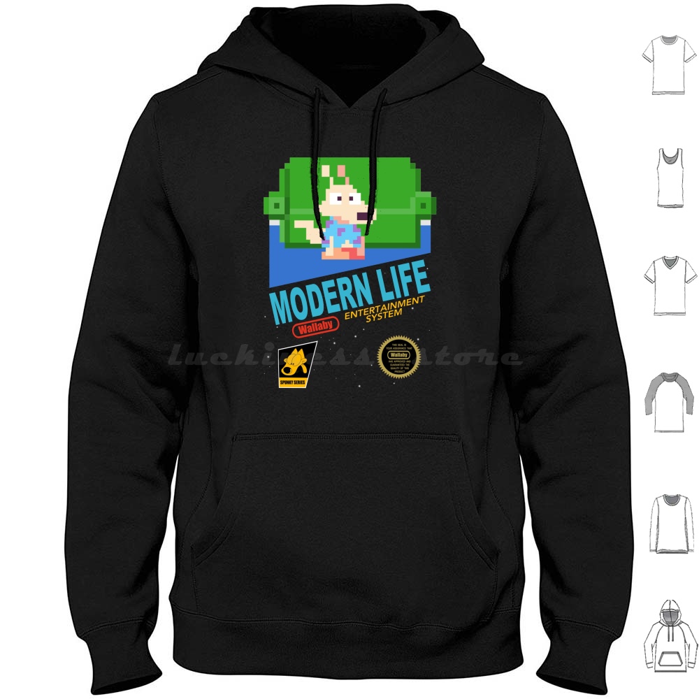 Retro Gaming Life - Bluzy z długim rękawem Modern Life,