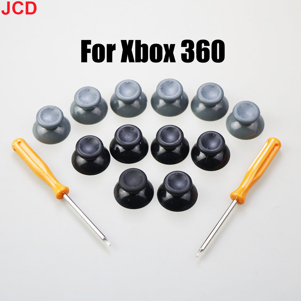 Retro Gaming Xbox 360 - JCD Nowy zestaw 7 sztuk czarno-szarych
