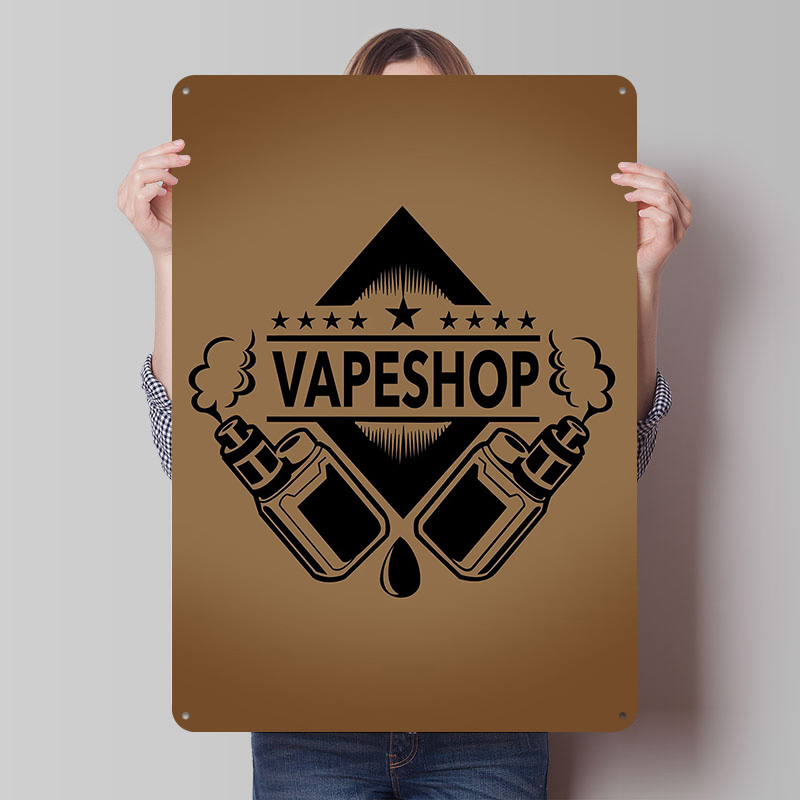 Retro Gaming Shops - Plakaty z logo sklepu z vape,