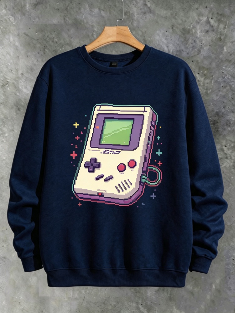 Retro Gaming Shops - Męska bluza retro z konsolą do