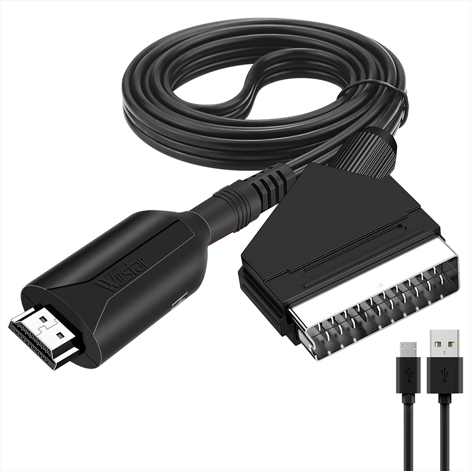 Scart To Hdmi - 1080P HD HDMI kompatybilny z SCART