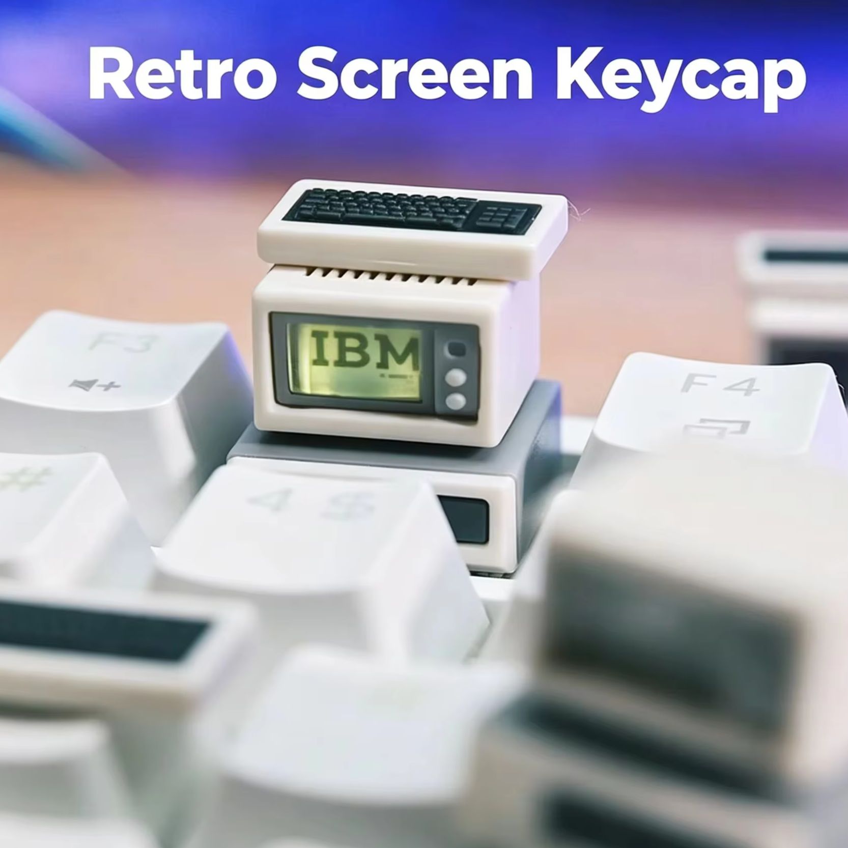Retro Gaming Keyboard - Podświetlana nakładka na klawisz komputera w