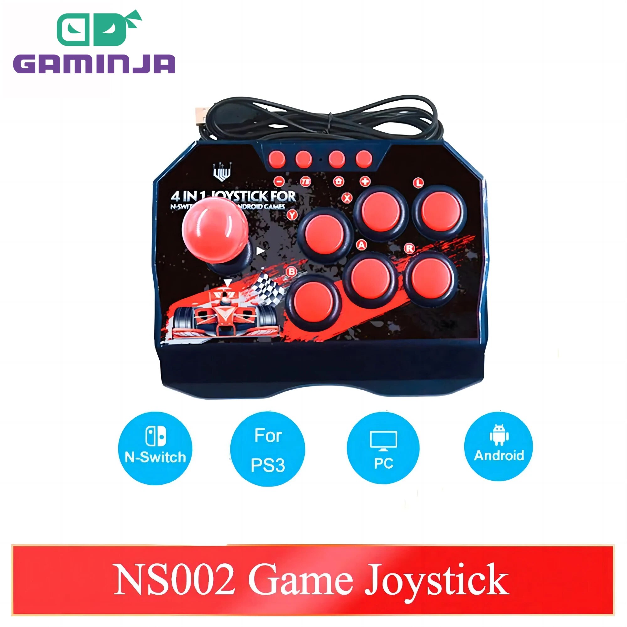 Nes Controller Usb - GAMINJA NS002 4 w 1 retro