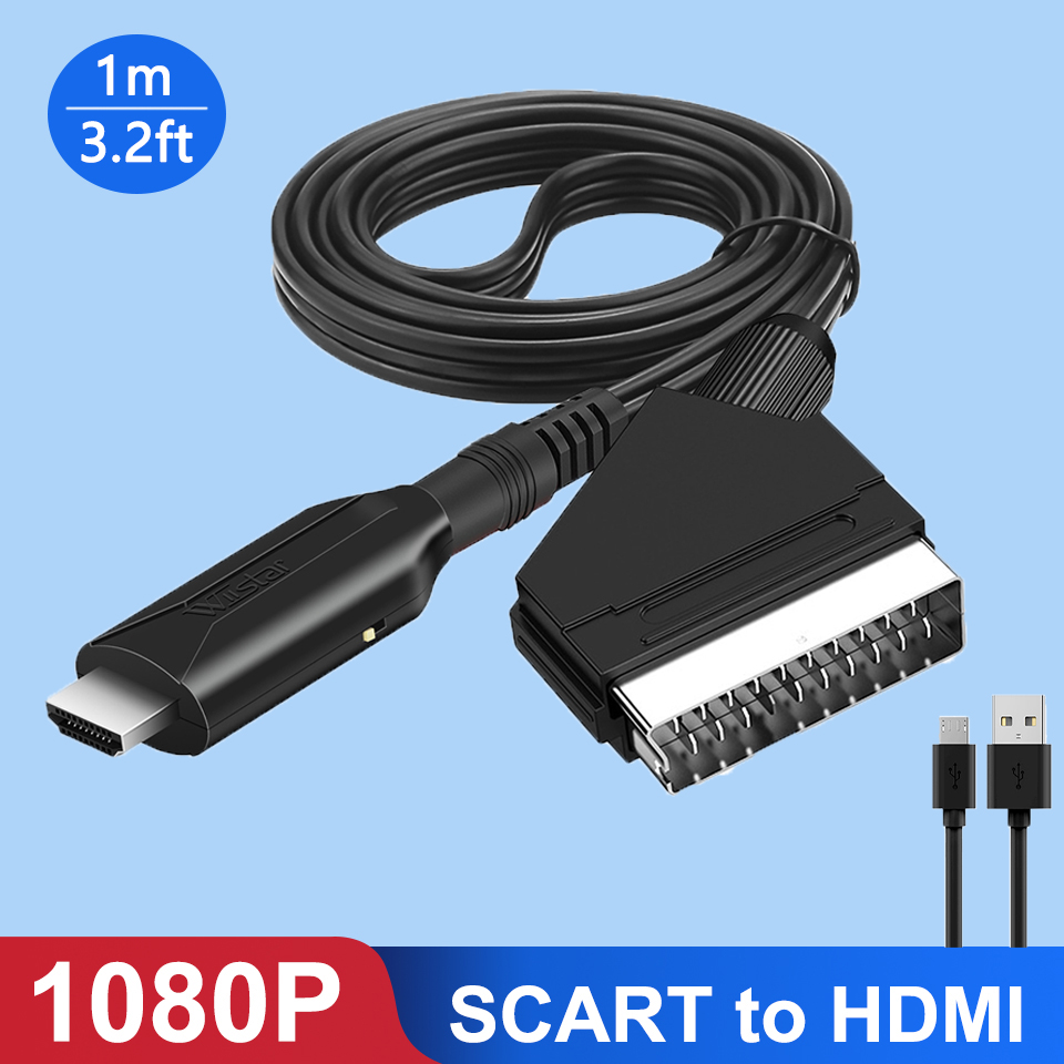Scart To Hdmi - Konwerter Scart na HDMI 1080P Adapter