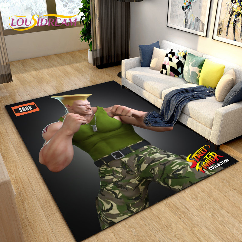 Retro Gaming Rug - Retro Game Gamer Street Fighter Dywanik,