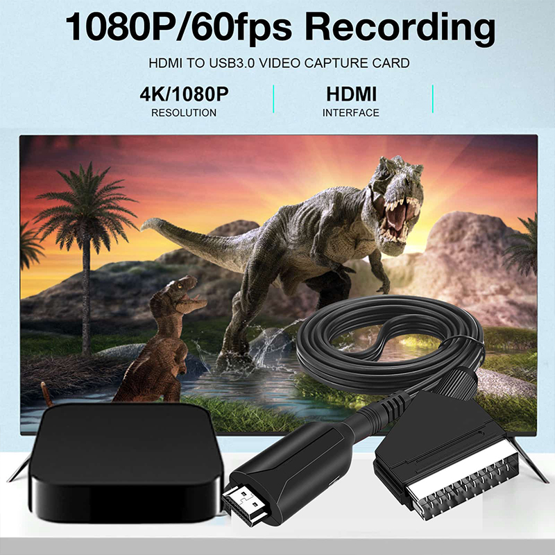 Kabel konwerter SCART na HDMI  – Scart To Hdmi recenzja i cena