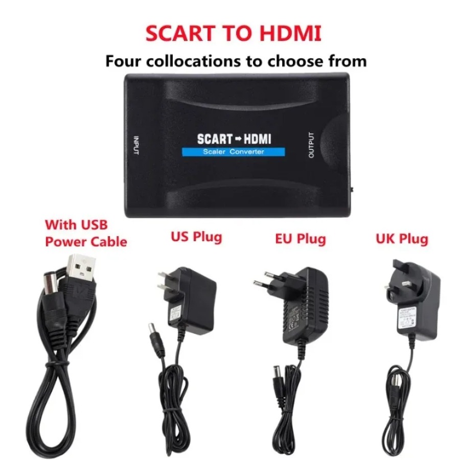Konwerter SCART na HDMI 1080P  – Scart To Hdmi recenzja i cena