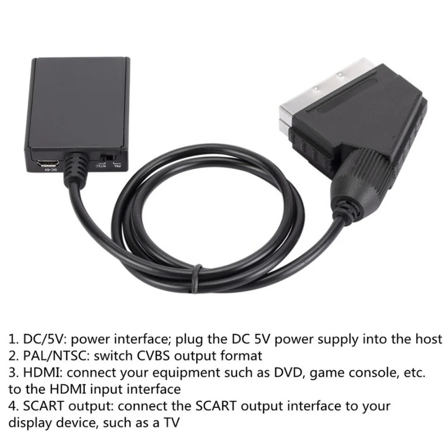 Konwerter HDMI na Scart, wejśc – Scart To Hdmi recenzja i cena