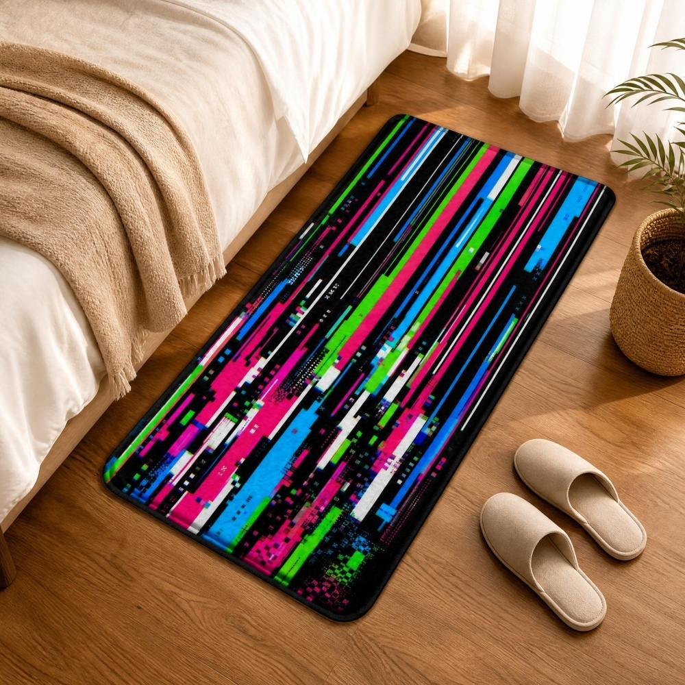 Cyberpunkowy dywanik flanelowy – Retro Gaming Rug recenzja i cena