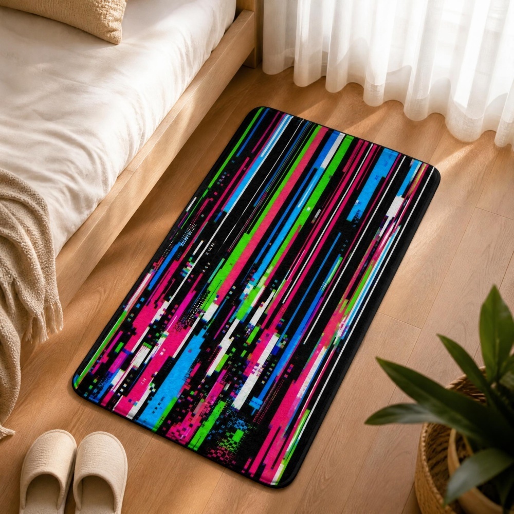 Cyberpunkowy dywanik flanelowy – Retro Gaming Rug recenzja i cena
