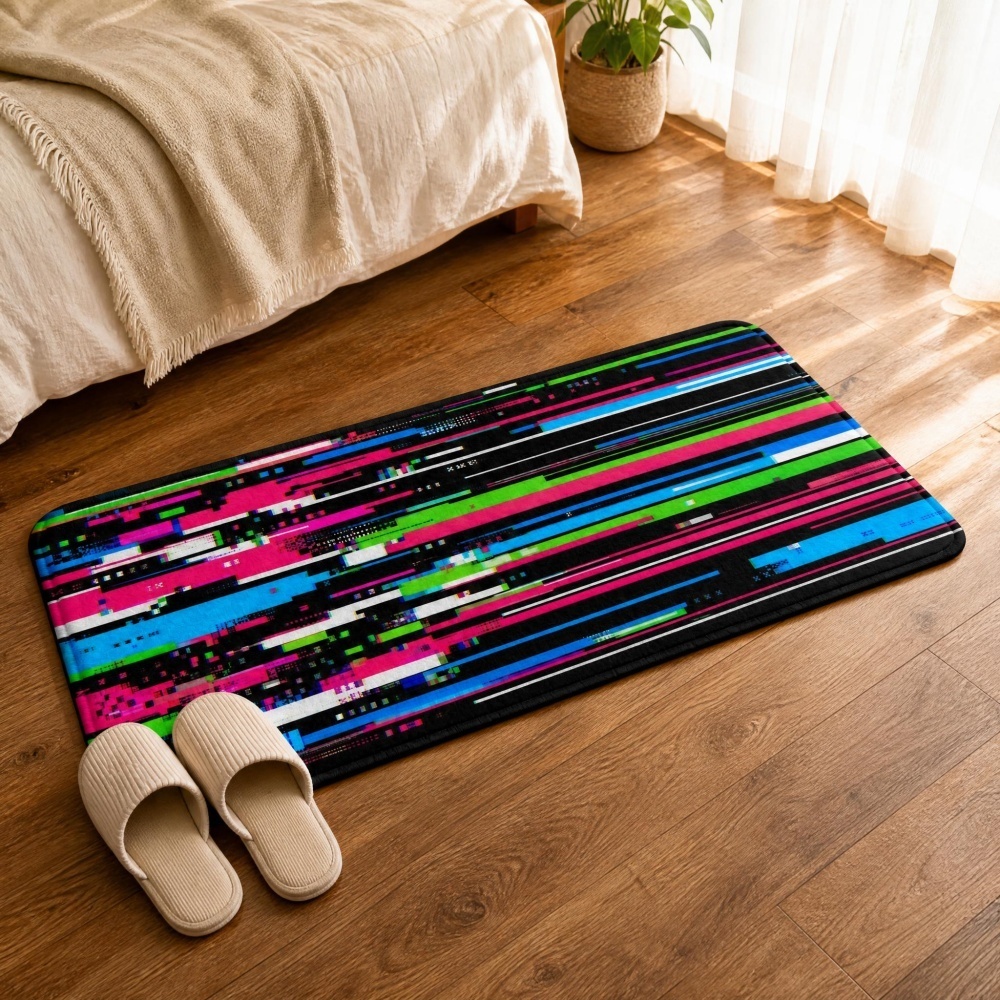 Cyberpunkowy dywanik flanelowy – Retro Gaming Rug recenzja i cena
