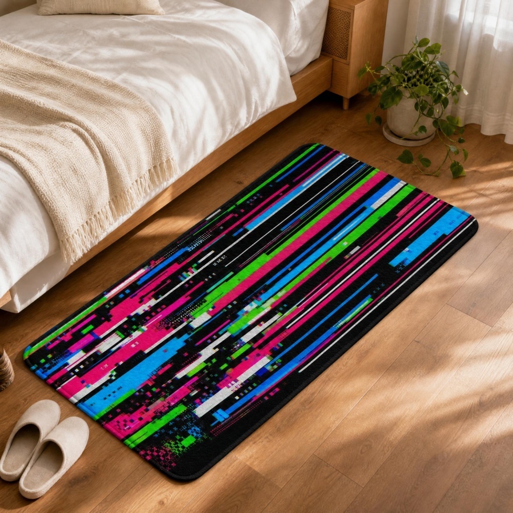 Cyberpunkowy dywanik flanelowy – Retro Gaming Rug recenzja i cena
