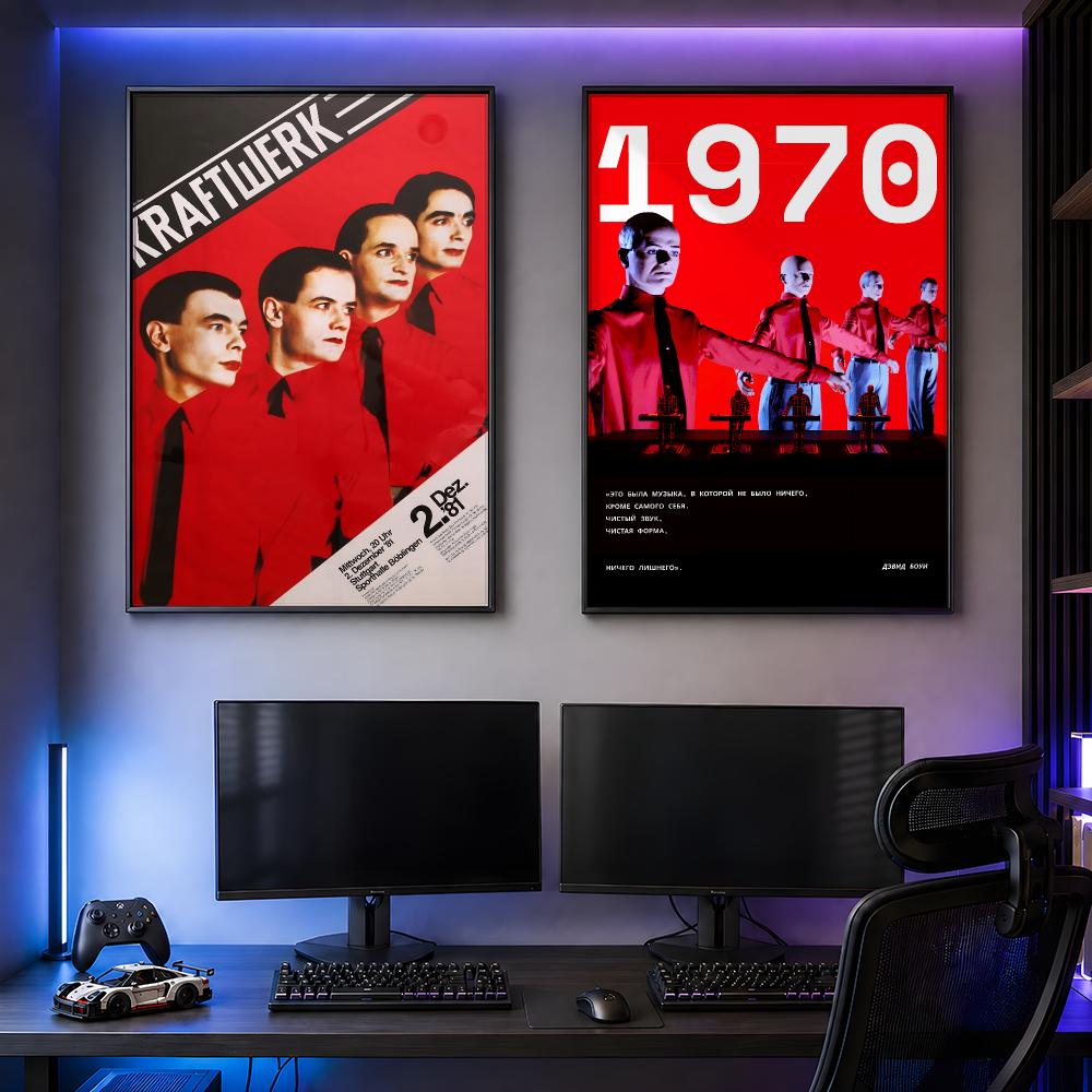 Muzyczny plakat retro Kraftwer – Retro Gaming Life recenzja i cena