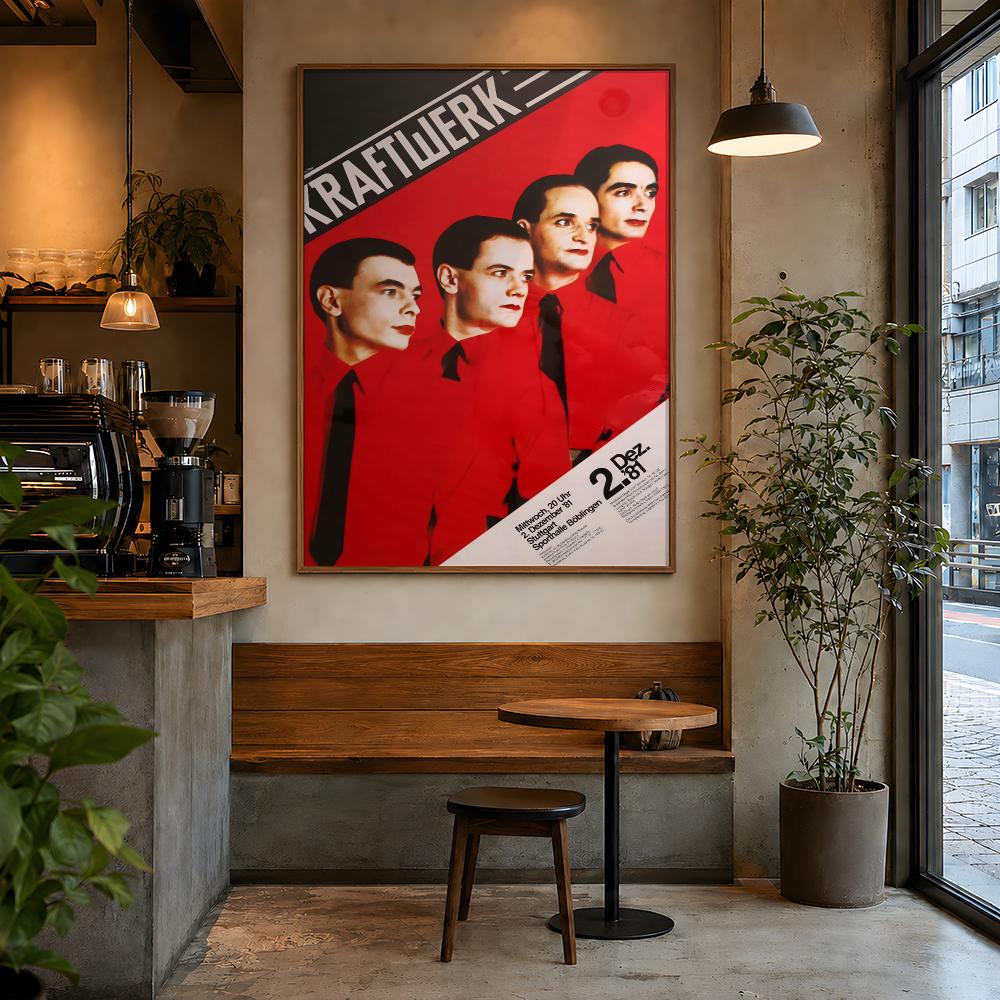 Muzyczny plakat retro Kraftwer – Retro Gaming Life recenzja i cena
