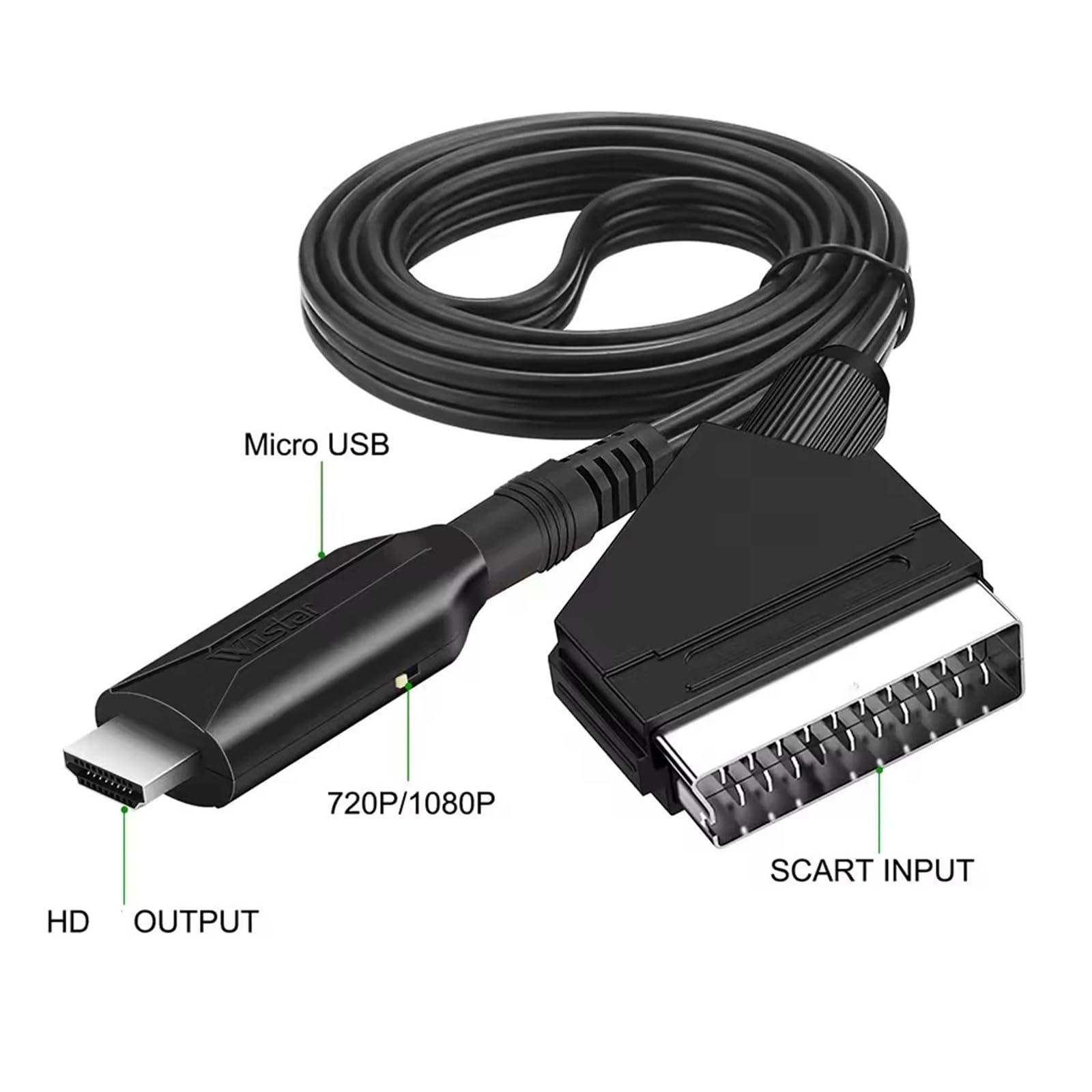 Kabel konwerter SCART na HDMI, – Scart To Hdmi recenzja i cena