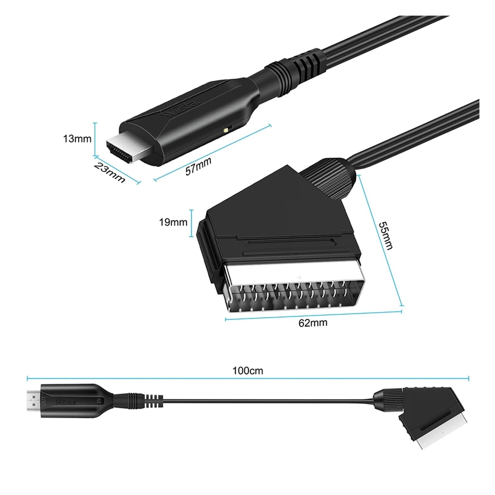 Kabel konwerter SCART na HDMI, – Scart To Hdmi recenzja i cena