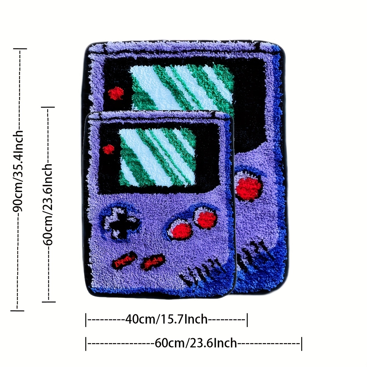 Fioletowy flokowany dywanik na – Retro Gaming Rug recenzja i cena