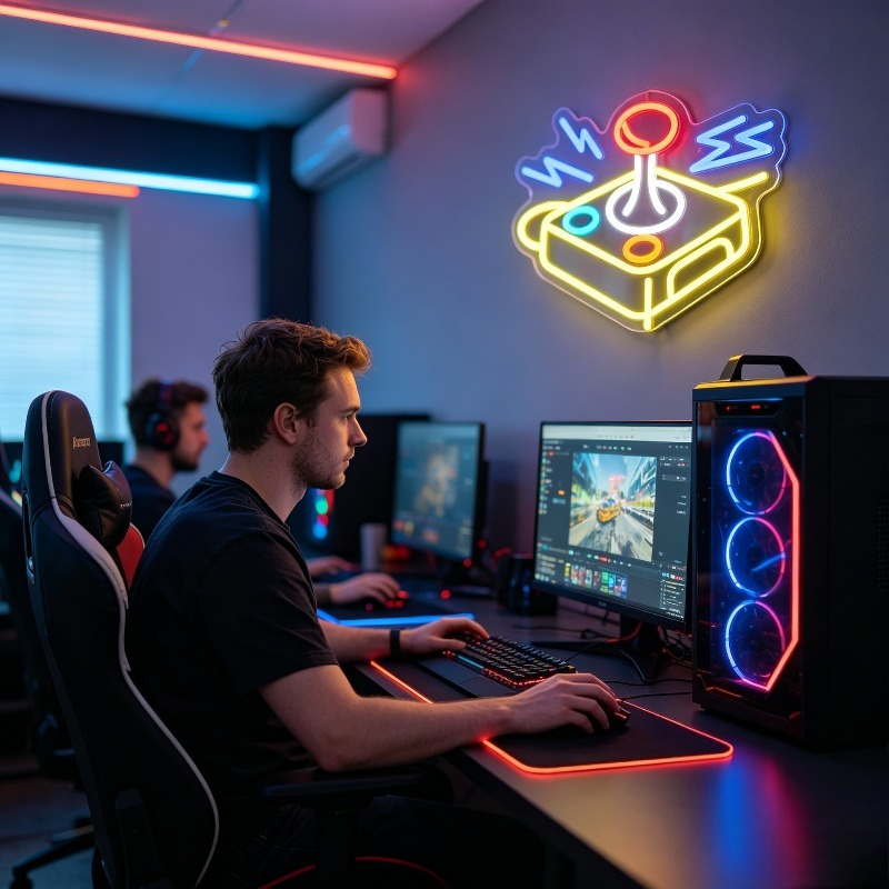 Neonowy Znak LED Joystick Arca – Gaming Retro Arcade recenzja i cena