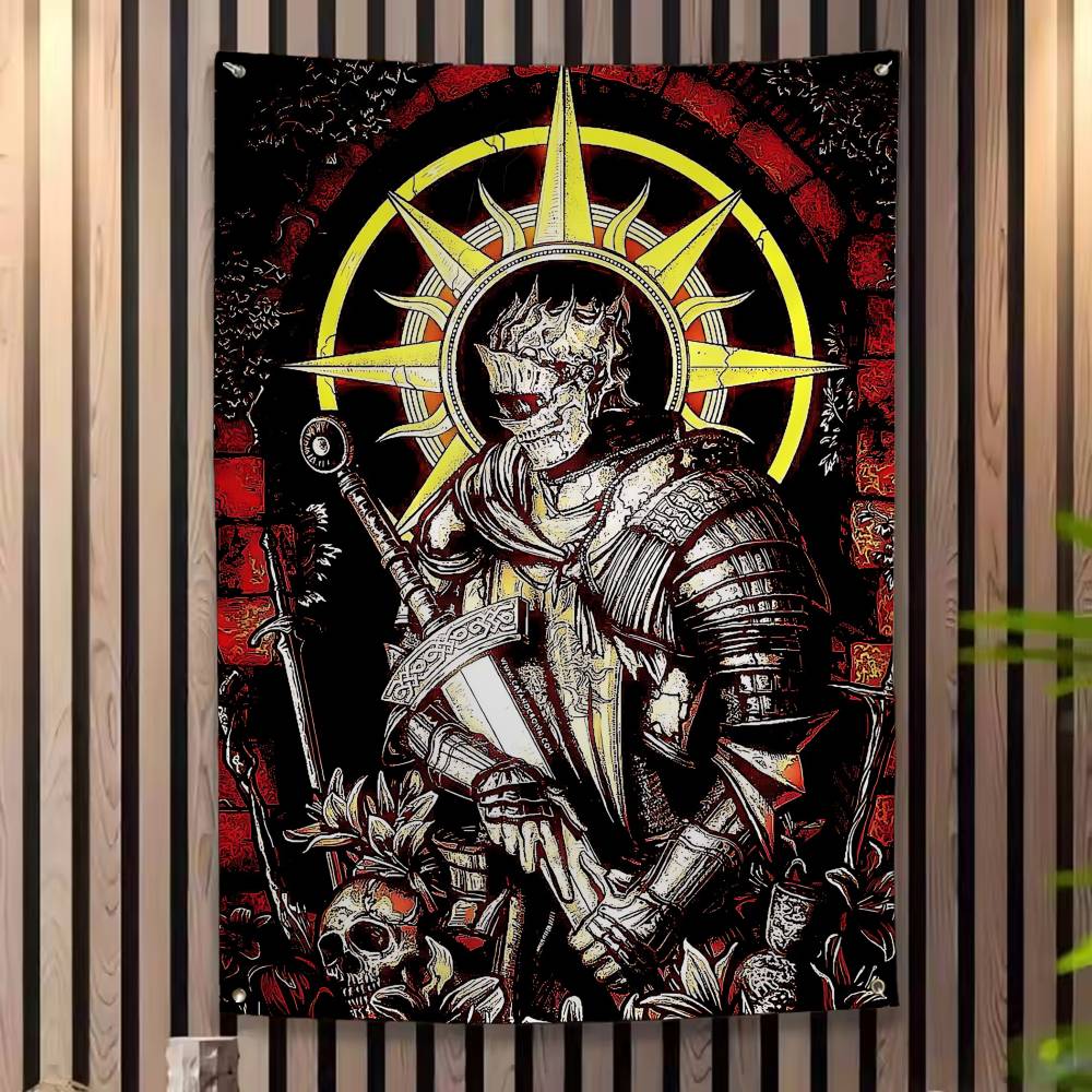 1 szt. DARK SOULS GRA Retro Fl – Retro Gaming Banner recenzja i cena