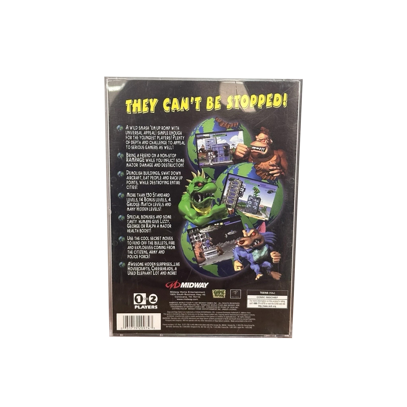 Saturn Copy Disc Game Rampage  – Retro Gaming Room recenzja i cena