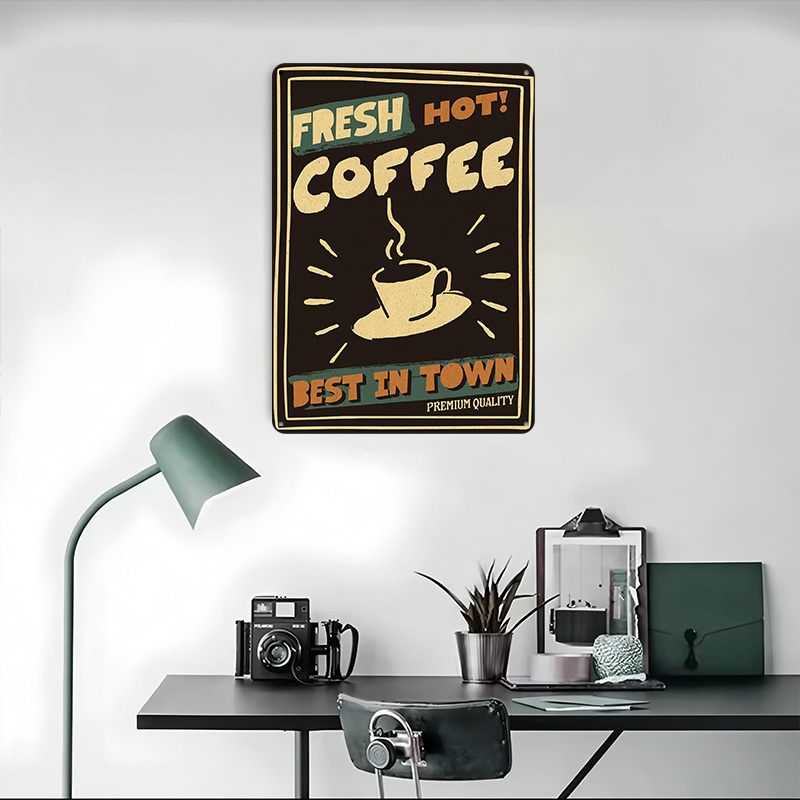 Plakat w stylu vintage z kawia – Retro Gaming Shops recenzja i cena