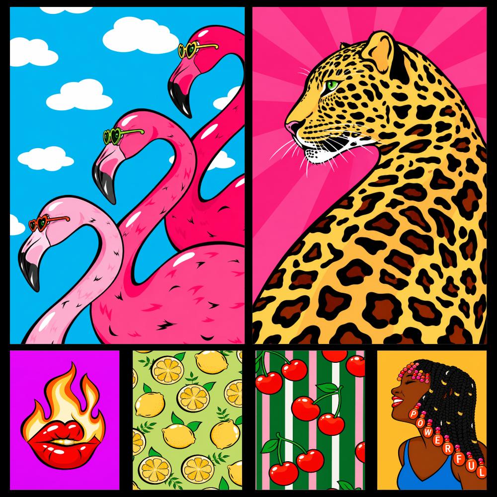 Kolorowy Retro Pop Art Tropika – Retro Gaming Life recenzja i cena